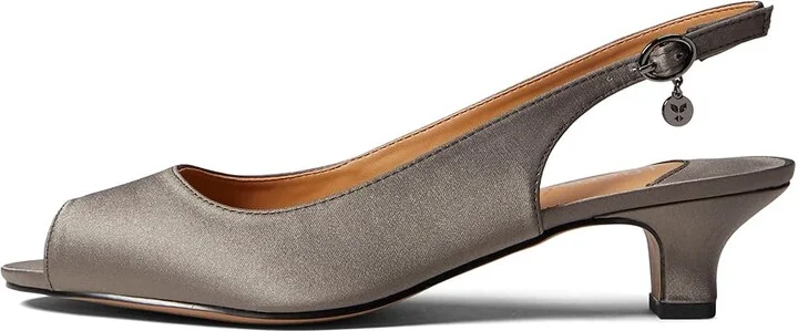 J. Renee Jenvey Women's Shoes Dark Gray Satin : 5 M (B), Textile - Image 5