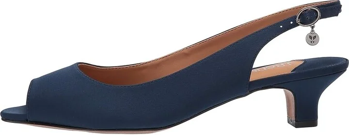 J. Renee Jenvey Women's Shoes Navy Satin : 7 N (AA), Textile - Image 7