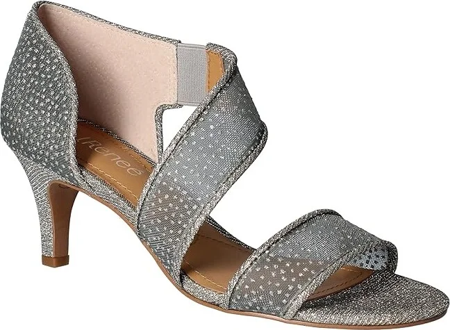 J. Renee Jivika Women's Shoes Pewter : 6 M (B), Textile