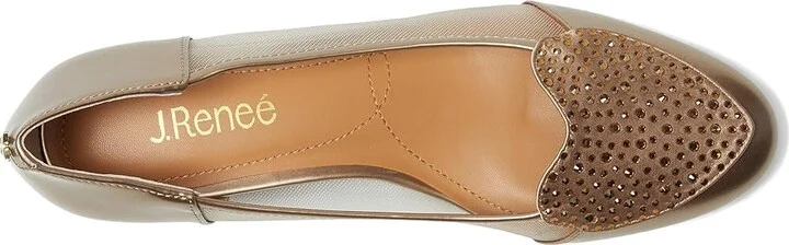 J. Renee Jooliete High Women's Heels Beige : 8 M (B), Synthetic - Image 2