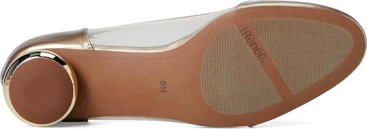 J. Renee Jooliete High Women's Heels Beige : 8 M (B), Synthetic - Image 3