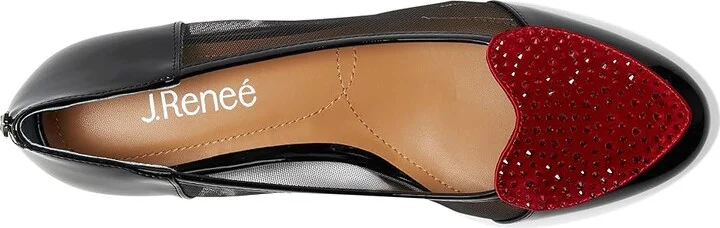 J. Renee Jooliete High Women's Heels Black/Red : 11 M (B), Synthetic - Image 2