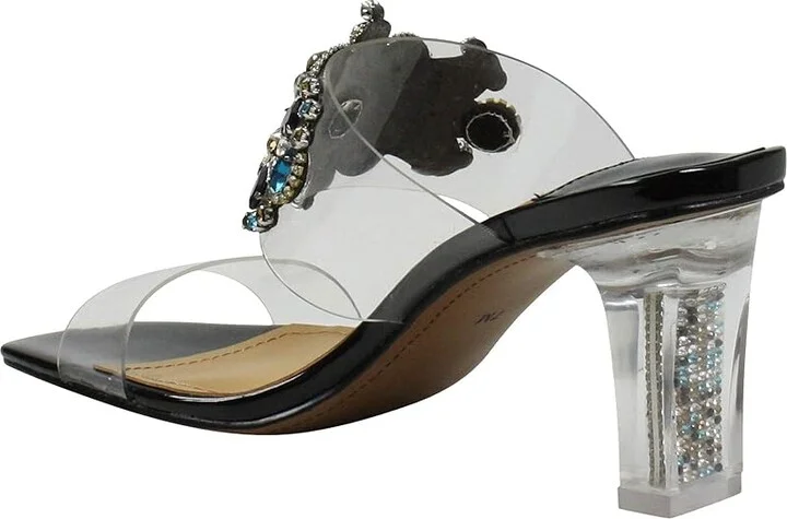 J. Renee Kamelia Women's Shoes Clear/Black/Multi : 8 M (B), Synthetic - Image 4