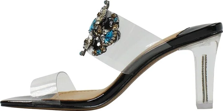J. Renee Kamelia Women's Shoes Clear/Black/Multi : 8 M (B), Synthetic - Image 6