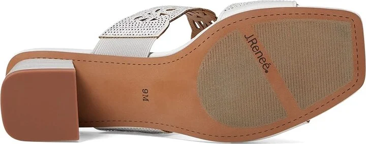 J. Renee Keetana Women's Shoes Silver : 6 M (B), Textile - Image 3