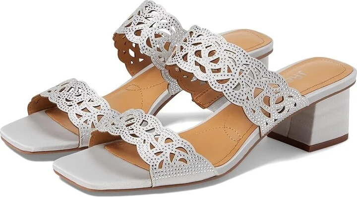 J. Renee Keetana Women's Shoes Silver : 6 M (B), Textile