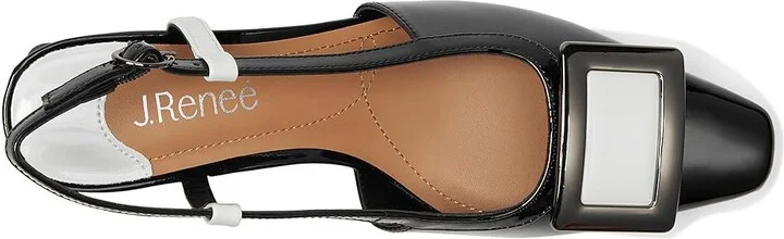 J. Renee Kellen High Women's Heels Black/White : 12 M (B), Rubber - Image 2