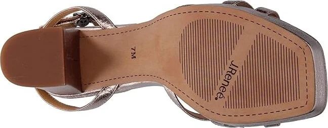 J. Renee Klarson Women's Shoes Taupe : 6 M (B), Satin - Image 3