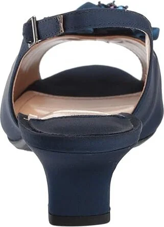 J. Renee Leonelle Women's Shoes Navy : 5 M (B), Textile - Image 5