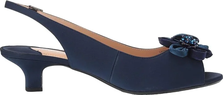 J. Renee Leonelle Women's Shoes Navy : 5 M (B), Textile - Image 8