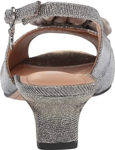 J. Renee Leonelle Women's Shoes Pewter Glitter : 7.5 N (AA), Textile - Image 5