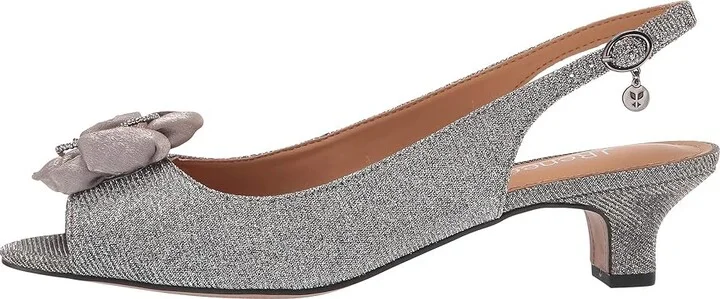 J. Renee Leonelle Women's Shoes Pewter Glitter : 7.5 N (AA), Textile - Image 7