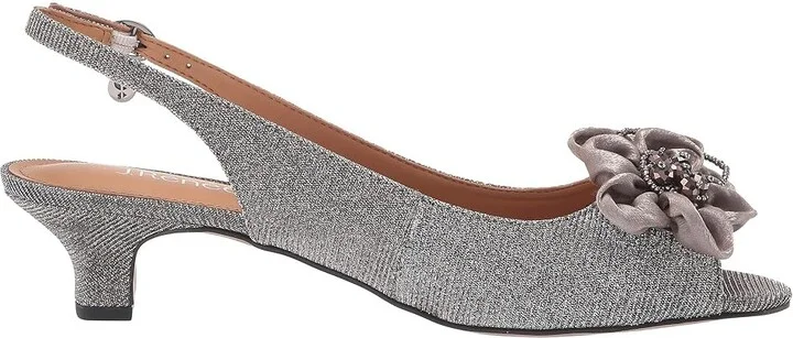 J. Renee Leonelle Women's Shoes Pewter Glitter : 7.5 N (AA), Textile - Image 8