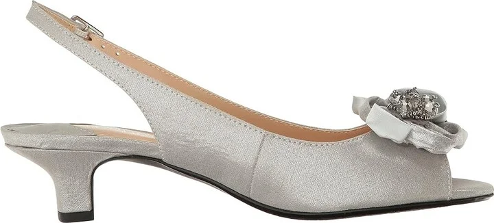 J. Renee Leonelle Women's Shoes Silver : 5.5 M (B), Textile - Image 8