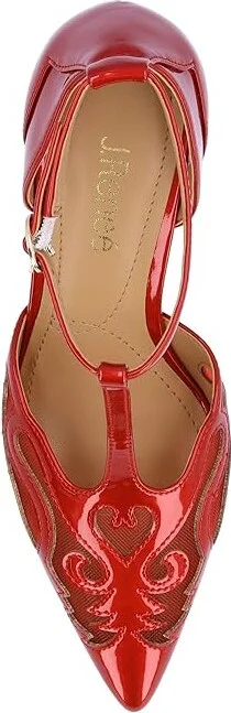 J. Renee Lisha Women's Shoes Red : 6 M (B), Synthetic - Image 2