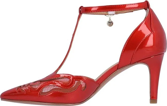 J. Renee Lisha Women's Shoes Red : 6 M (B), Synthetic - Image 5