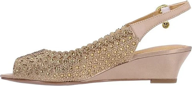 J. Renee Malorie High Women's Heels Beige : 6 M (B), Rubber/Synthetic - Image 4