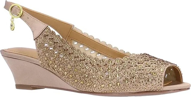 J. Renee Malorie High Women's Heels Beige : 6 M (B), Rubber/Synthetic