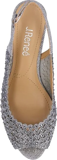 J. Renee Malorie High Women's Heels Pewter : 11 M (B), Rubber/Synthetic - Image 2