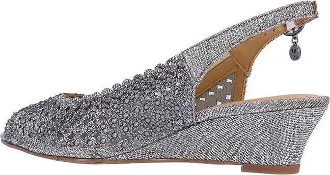 J. Renee Malorie High Women's Heels Pewter : 11 M (B), Rubber/Synthetic - Image 4