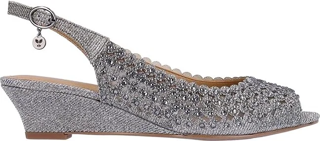 J. Renee Malorie High Women's Heels Pewter : 11 M (B), Rubber/Synthetic - Image 5