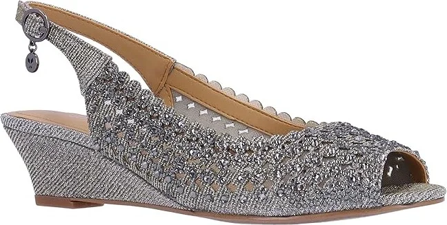 J. Renee Malorie High Women's Heels Pewter : 11 M (B), Rubber/Synthetic - Image 6