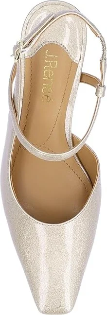J. Renee Maretta Women's Shoes Taupe : 6 M (B), Synthetic - Image 2