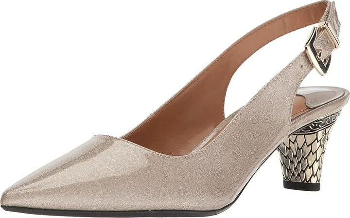 J. Renee Mayetta High Women's Heels Taupe : 5 M (B), Synthetic - Image 2