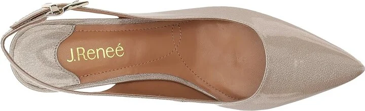 J. Renee Mayetta High Women's Heels Taupe : 5 M (B), Synthetic - Image 3