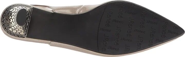 J. Renee Mayetta High Women's Heels Taupe : 5 M (B), Synthetic - Image 4
