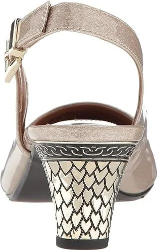 J. Renee Mayetta High Women's Heels Taupe : 5 M (B), Synthetic - Image 5