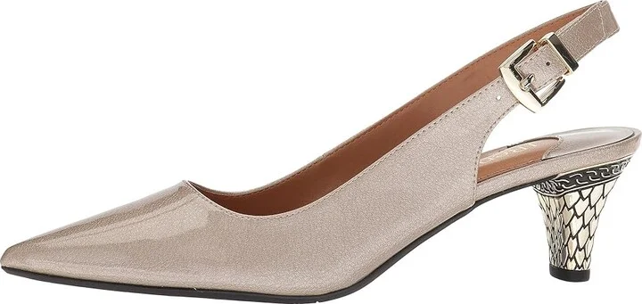 J. Renee Mayetta High Women's Heels Taupe : 5 M (B), Synthetic - Image 7