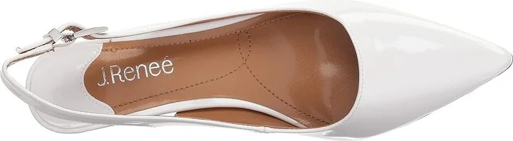 J. Renee Mayetta High Women's Heels White Pearl : 5 M (B), Synthetic - Image 3