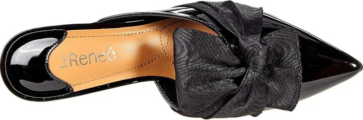 J. Renee Mianna Women's Shoes Black Patent/Faille : 11 M (B), Synthetic - Image 2