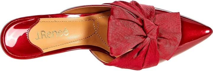 J. Renee Mianna Women's Shoes Red Patent/Faille : 7 M (B), Synthetic - Image 2