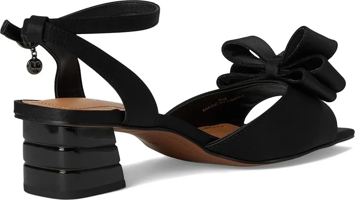 J. Renee Novela Women's Sandals Black : 8.5 M (B), Rubber/Satin/Textile - Image 4