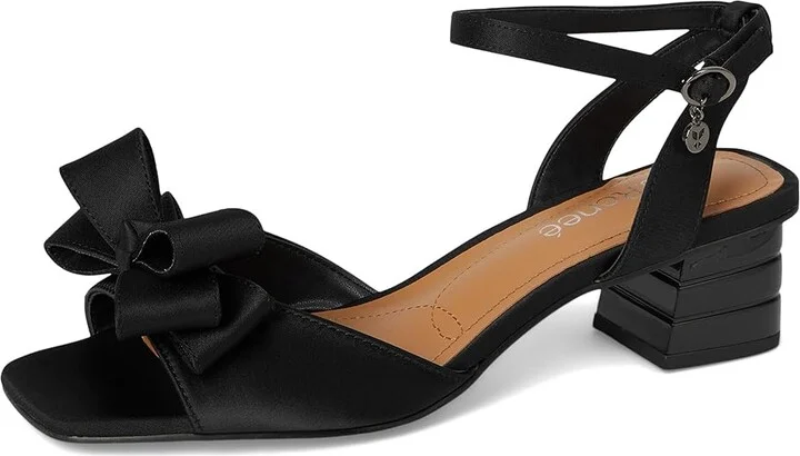 J. Renee Novela Women's Sandals Black : 8.5 M (B), Rubber/Satin/Textile - Image 5