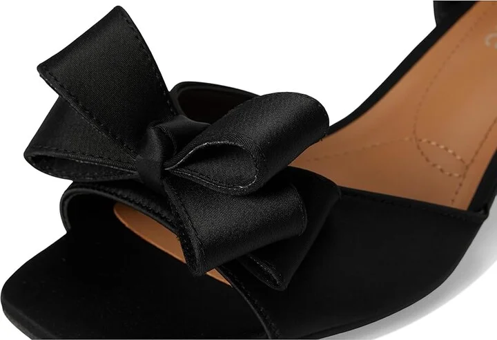 J. Renee Novela Women's Sandals Black : 8.5 M (B), Rubber/Satin/Textile - Image 7