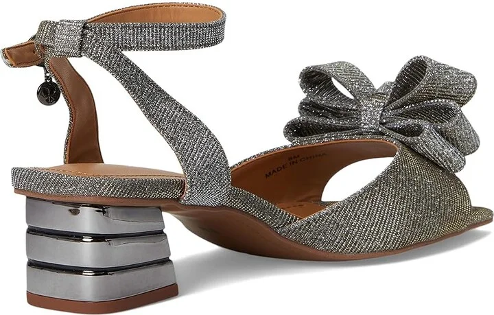 J. Renee Novela Women's Sandals Pewter : 7.5 W (C), Rubber/Satin/Textile - Image 4