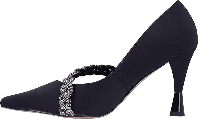 J. Renee Nyomee Women's Shoes Black : 6.5 M (B), Textile - Image 6