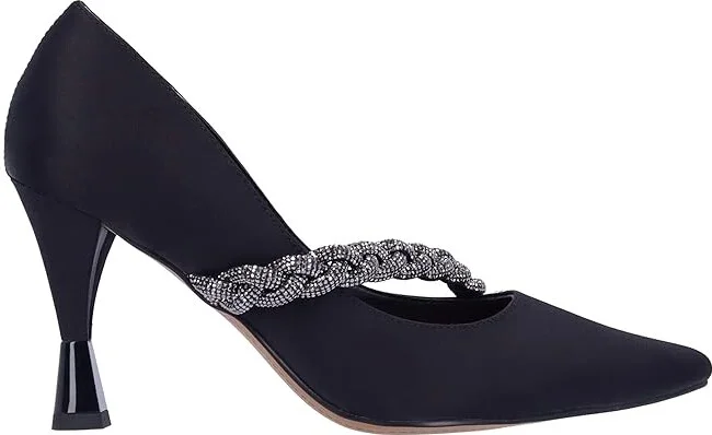 J. Renee Nyomee Women's Shoes Black : 6.5 M (B), Textile - Image 7