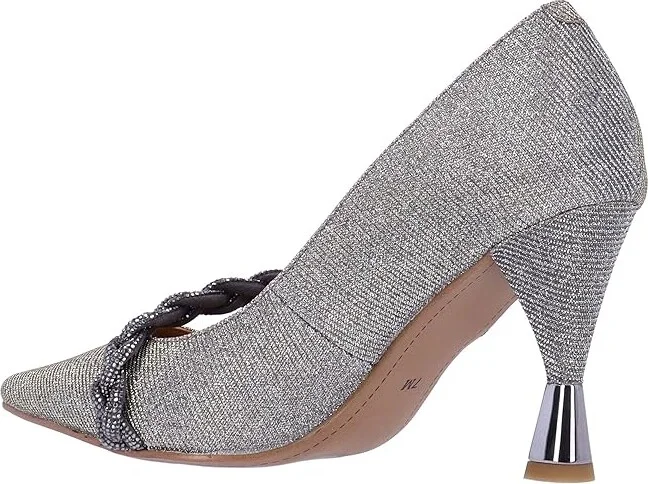 J. Renee Nyomee Women's Shoes Pewter : 7 M (B), Textile - Image 4