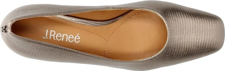 J. Renee Olivienne High Women's Heels Pewter : 9.5 M (B), Synthetic - Image 2