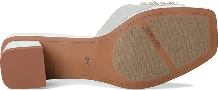 J. Renee Ozara Women's Sandals Clear/White : 8.5 M (B) - Image 3