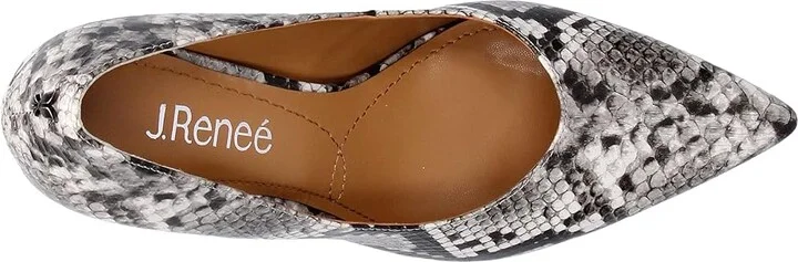 J. Renee Phoebie Women's Shoes Gray/Black/White : 6.5 M (B), Textile - Image 2