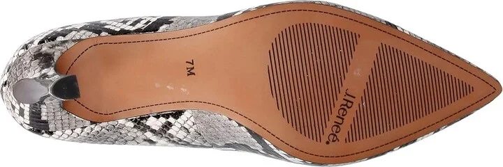 J. Renee Phoebie Women's Shoes Gray/Black/White : 6.5 M (B), Textile - Image 3