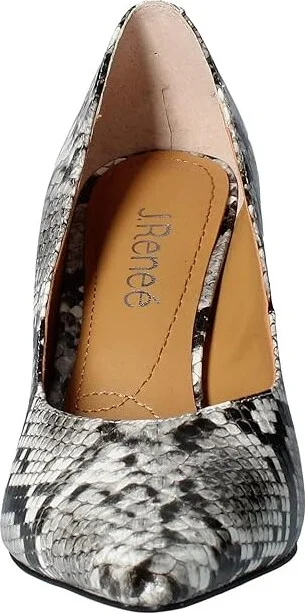 J. Renee Phoebie Women's Shoes Gray/Black/White : 6.5 M (B), Textile - Image 5