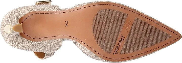J. Renee Pumps Women's Shoes Platinum : 9.5 W (C), Synthetic/Textile - Image 3