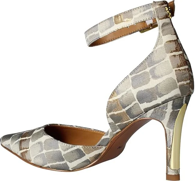 J. Renee Pumps Women's Shoes Taupe/Gold : 6 M (B), Synthetic/Textile - Image 4