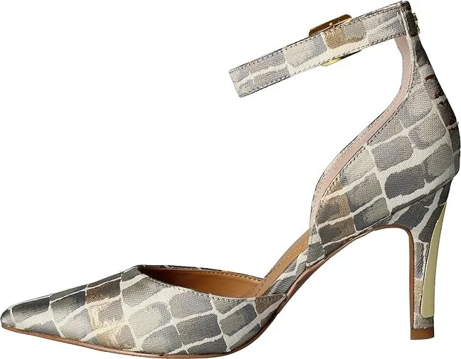 J. Renee Pumps Women's Shoes Taupe/Gold : 6 M (B), Synthetic/Textile - Image 6